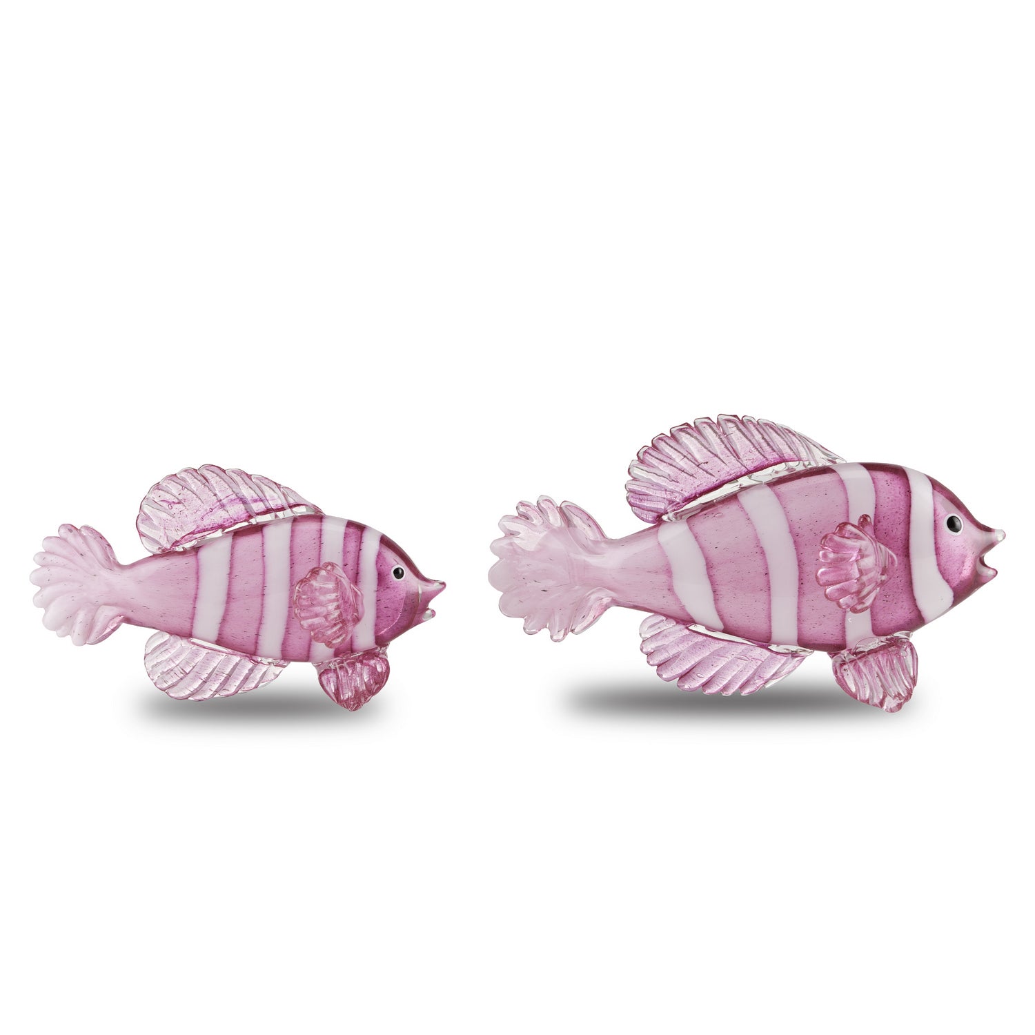 Fish Set of 2 from the Rialto collection in Pink/White finish