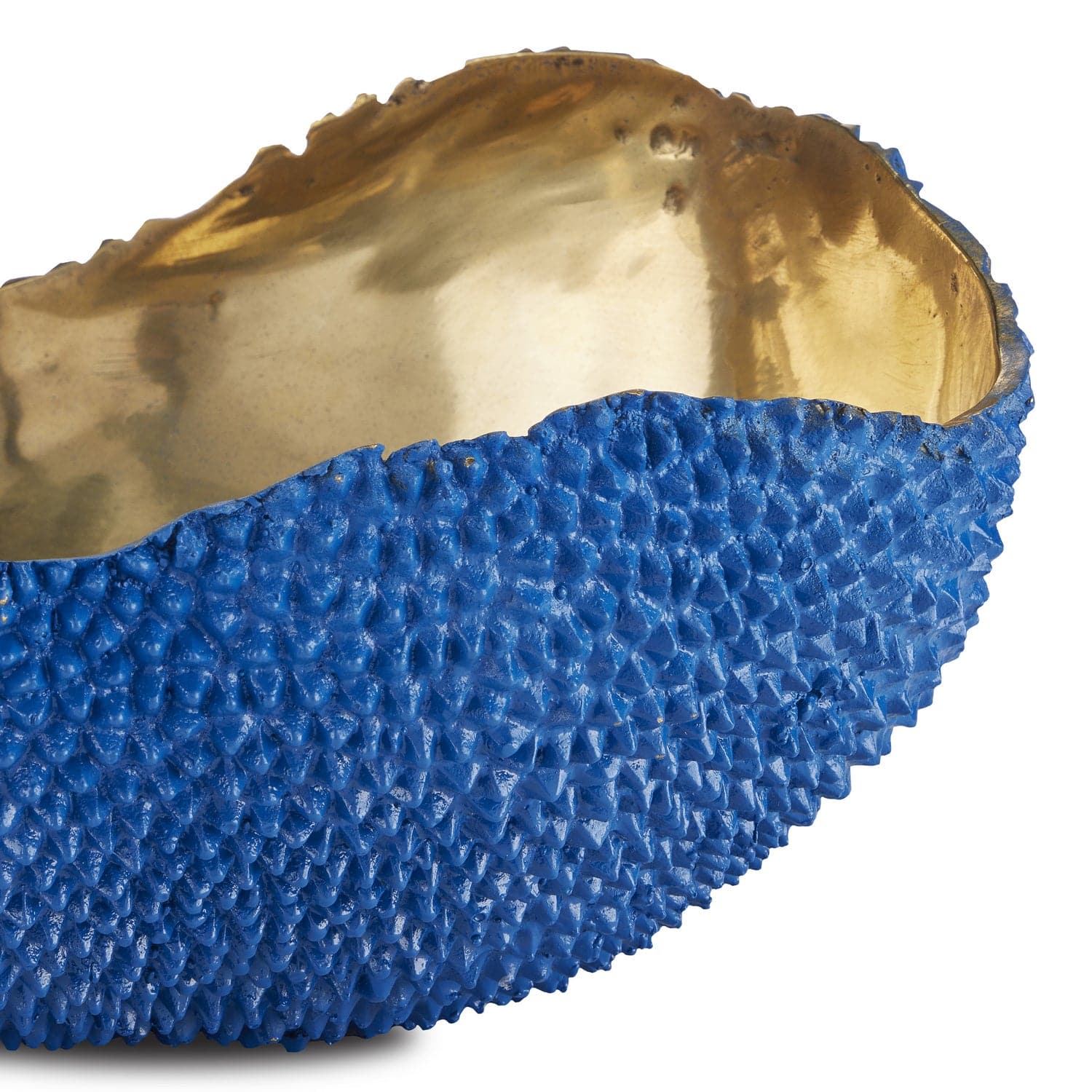 Bowl from the Jackfruit collection in Blue/Gold finish