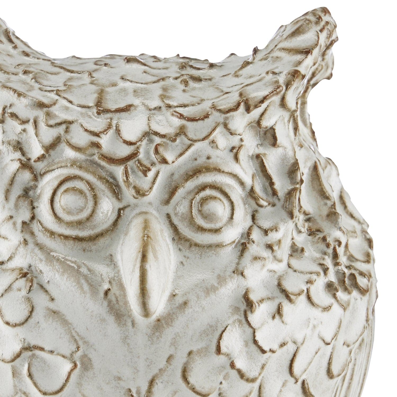 Owl from the Minerva collection in Milky White finish