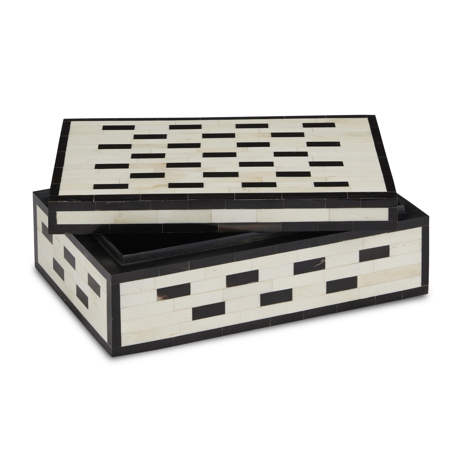 Box from the Carmine collection in White/Black/Natural finish