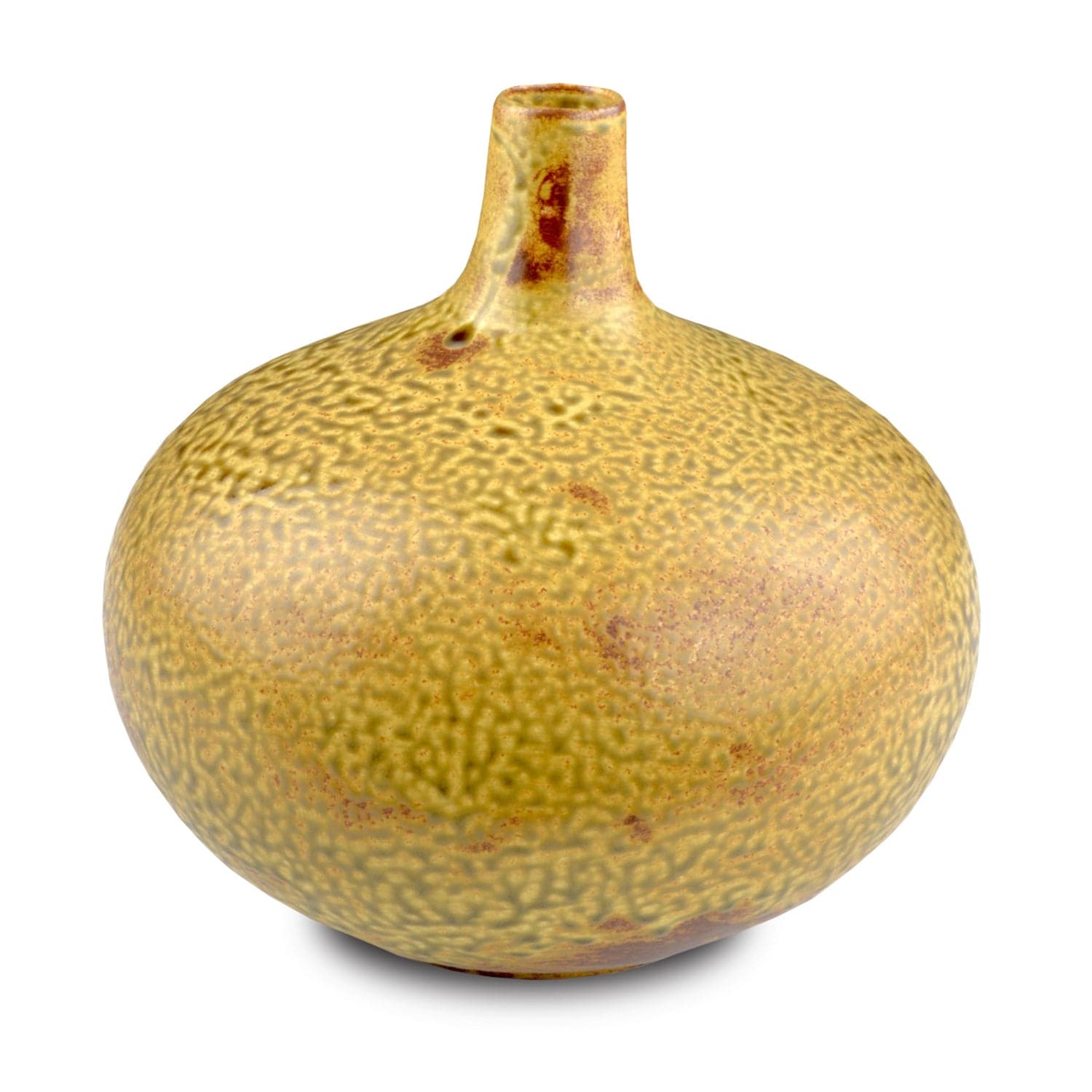 Vase Set of 3 from the Zlato collection in Yellow/Gold Brown finish