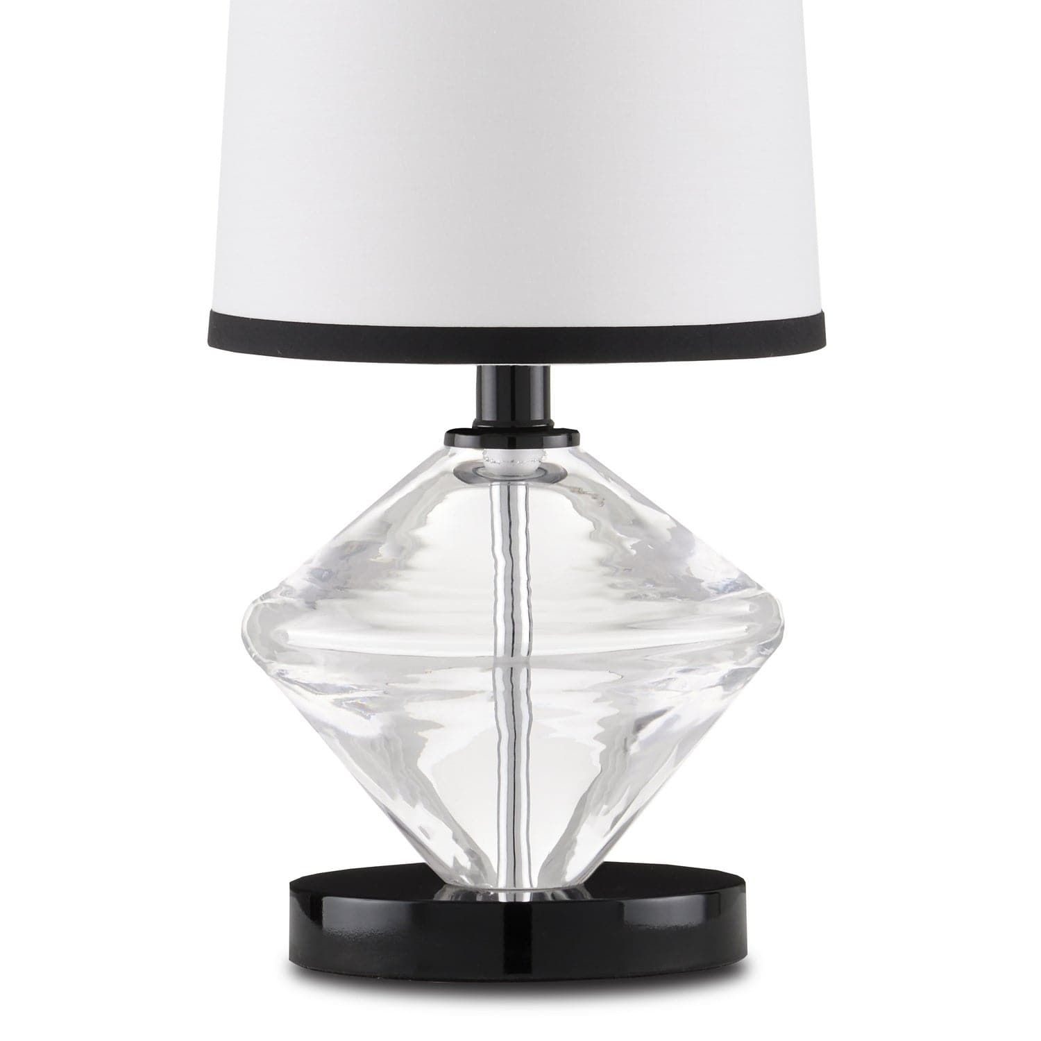 One Light Table Lamp from the Whirling Dervish collection in Clear/Black finish