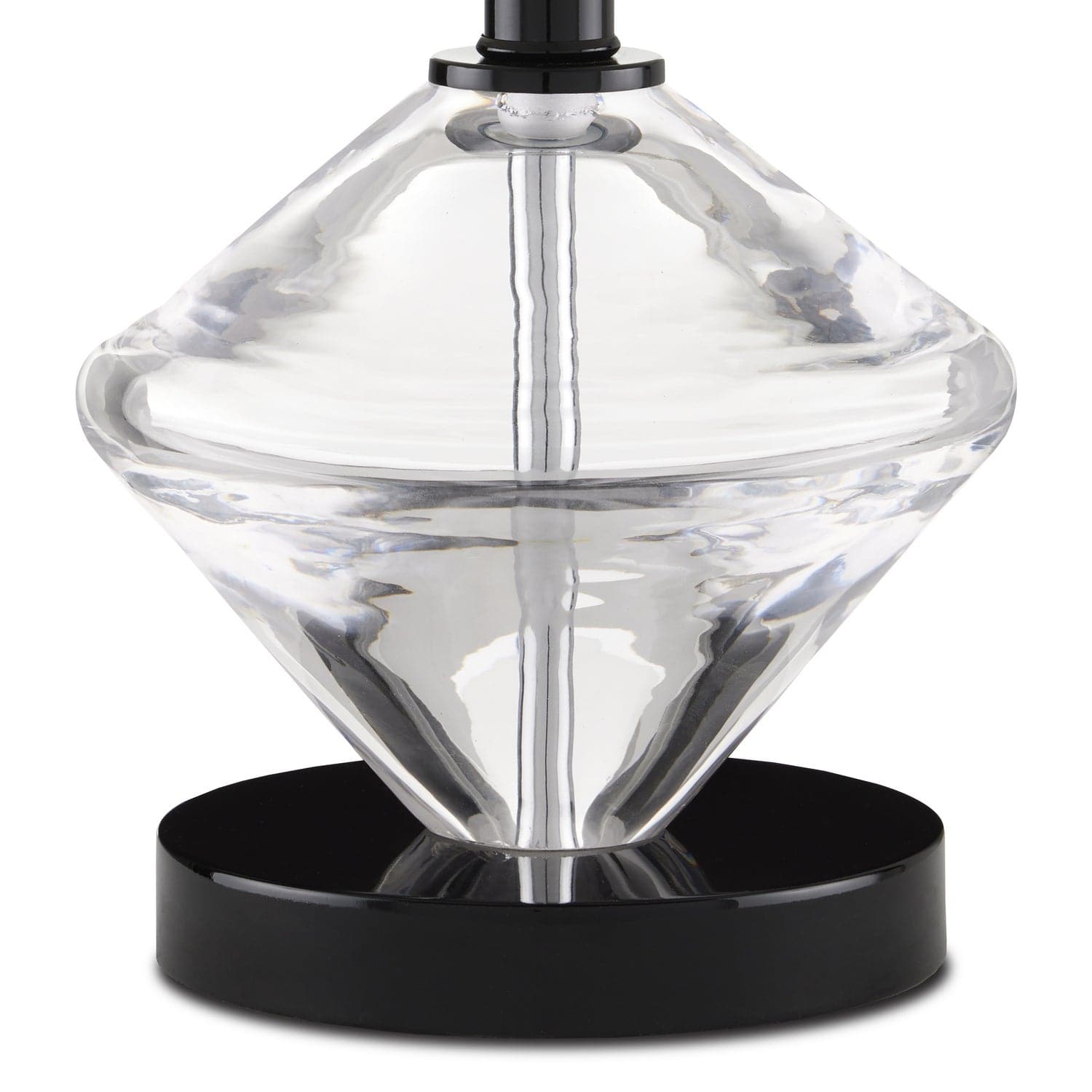 One Light Table Lamp from the Whirling Dervish collection in Clear/Black finish