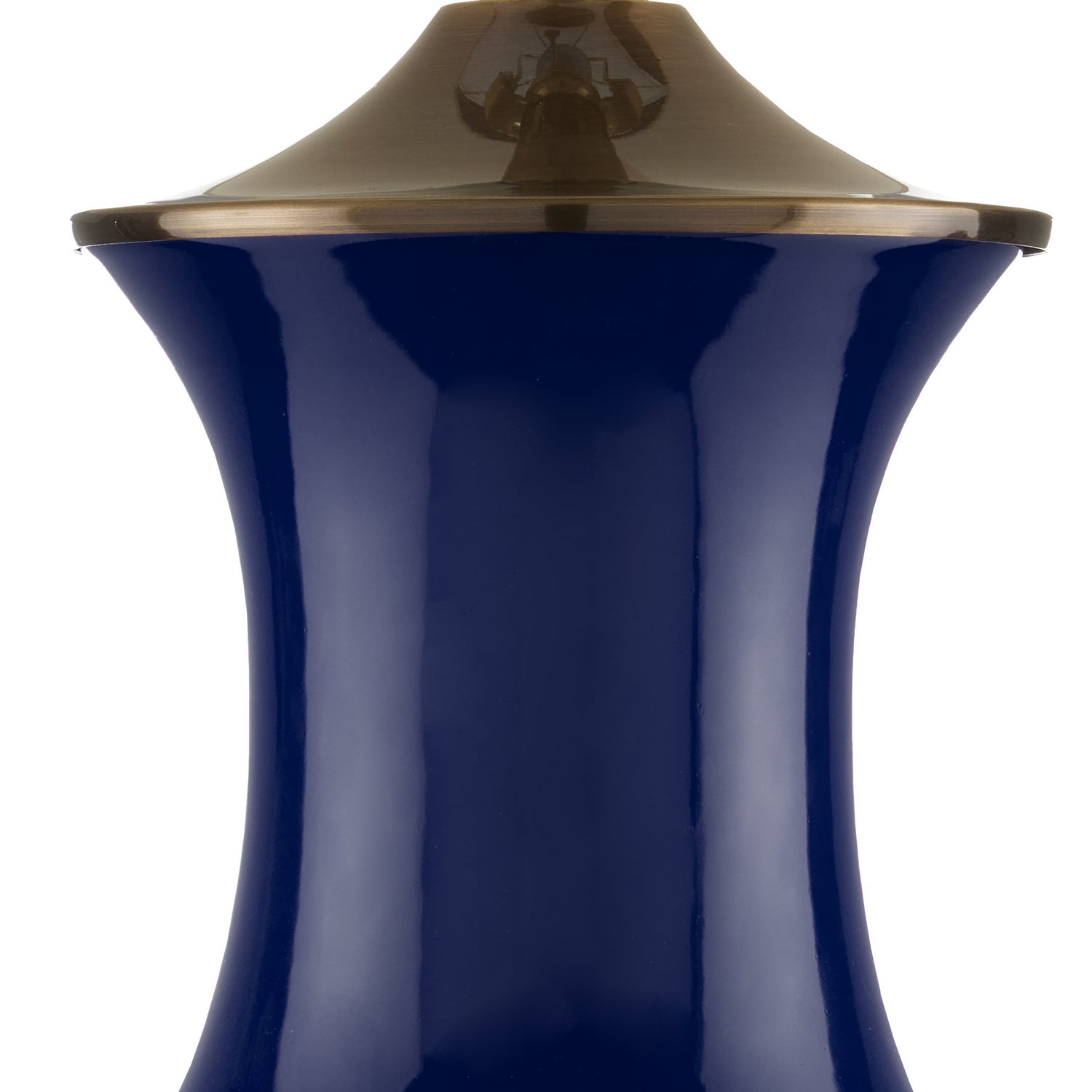 One Light Table Lamp from the Lilou collection in Blue/Antique Brass finish