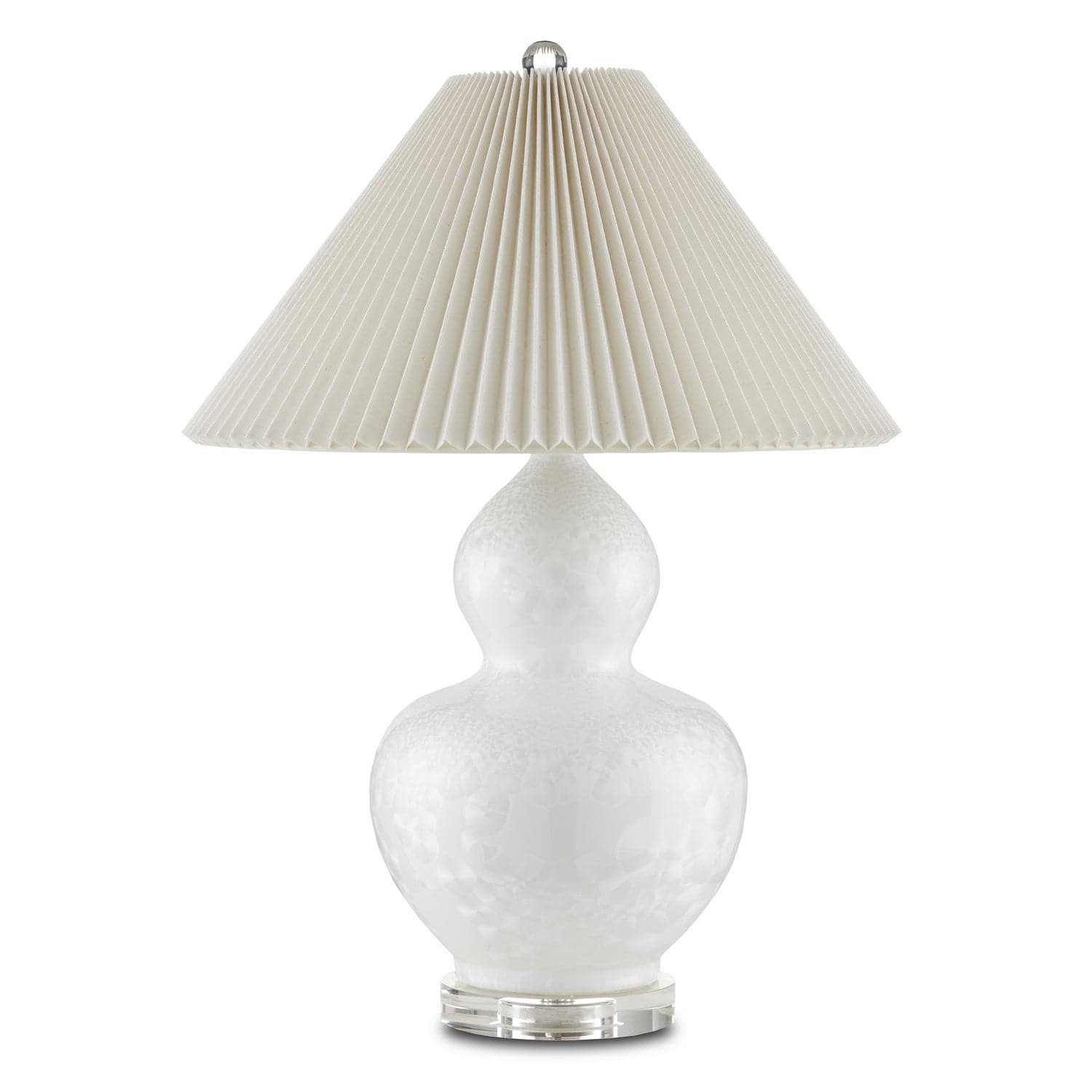 One Light Table Lamp from the Robineau collection in Off-White/Clear finish