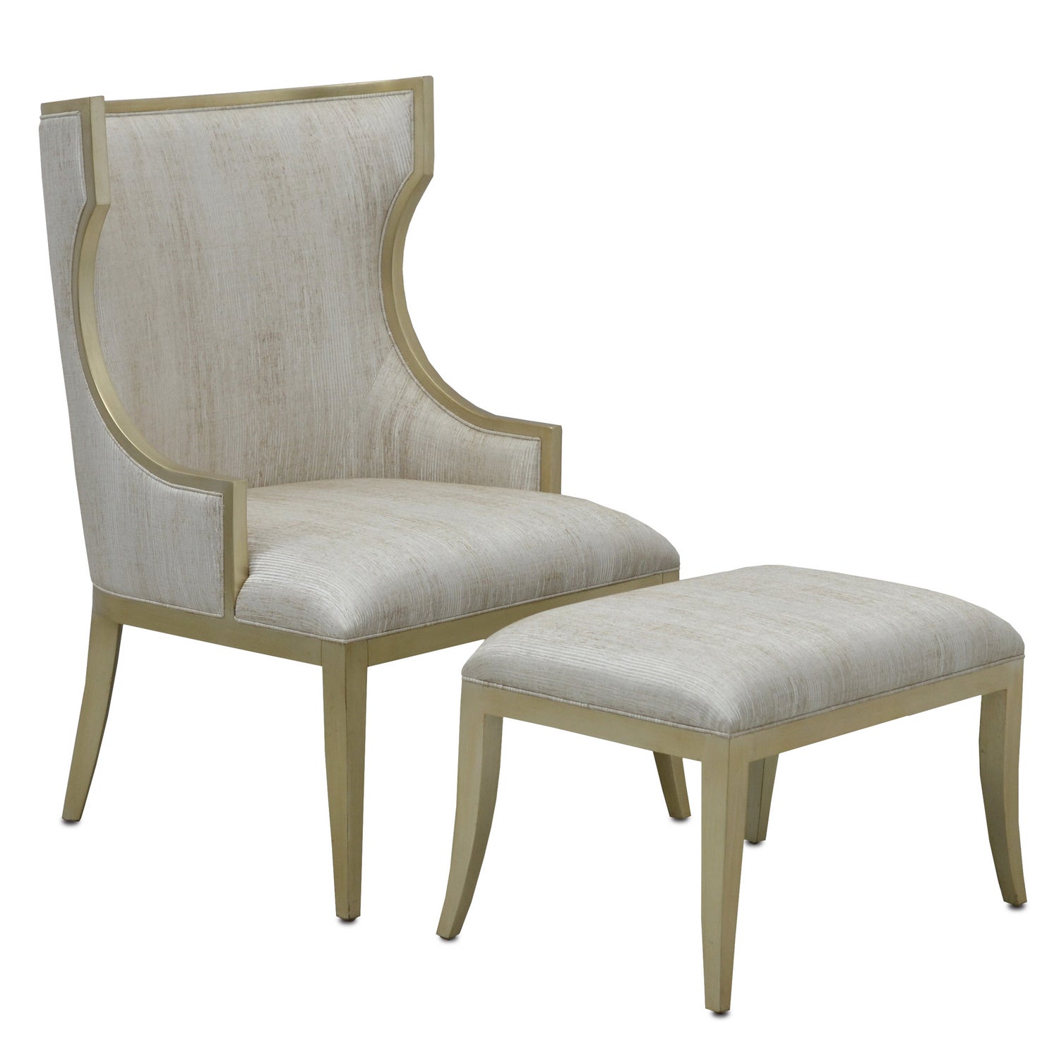 Chair from the Garson collection in Silver/Fresh File Linen finish