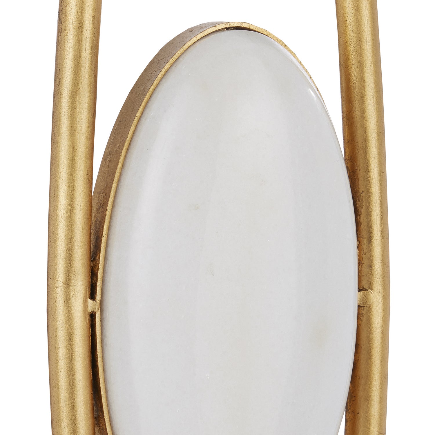 One Light Floor Lamp from the Marlene collection in Gold Leaf/White finish