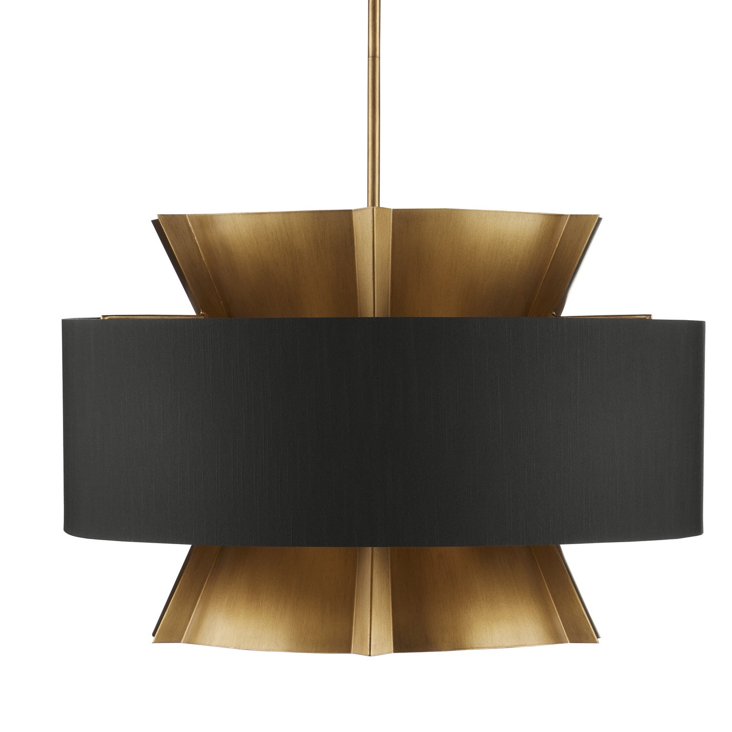 Six Light Chandelier from the Oxenwood collection in Brass/Black finish