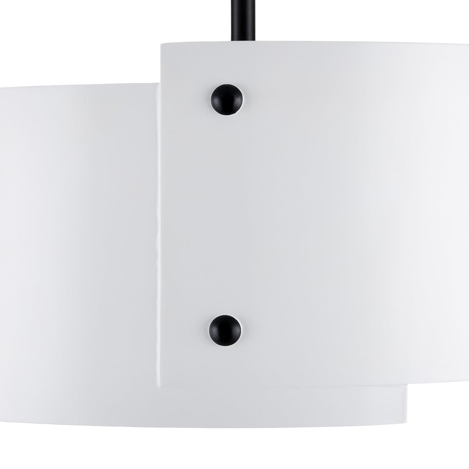 LED Semi-Flush Mount from the Ritsu collection in Sugar White/Satin Black finish