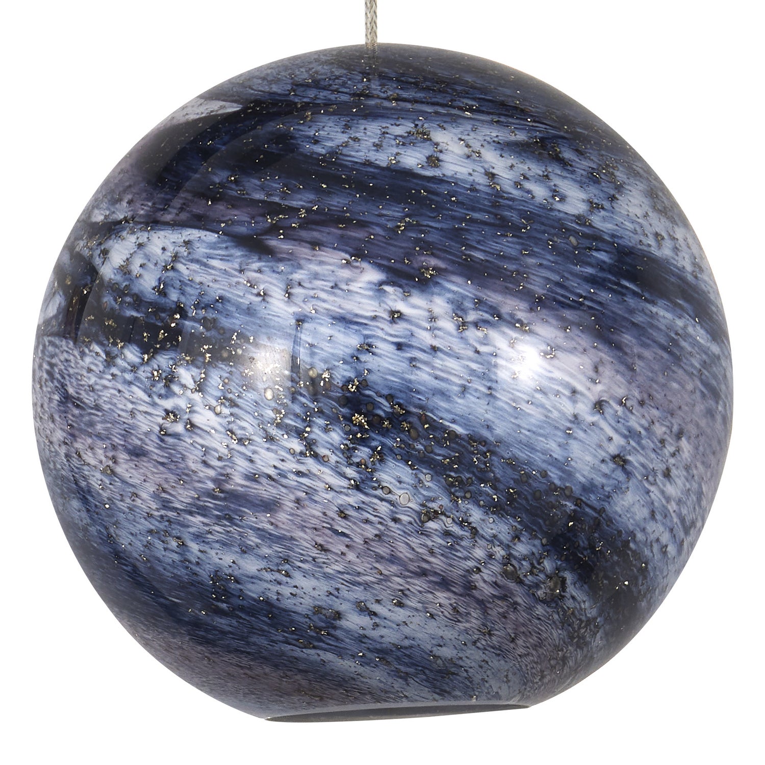 15 Light Pendant from the Palatino collection in Blue Marbeled/Silver finish
