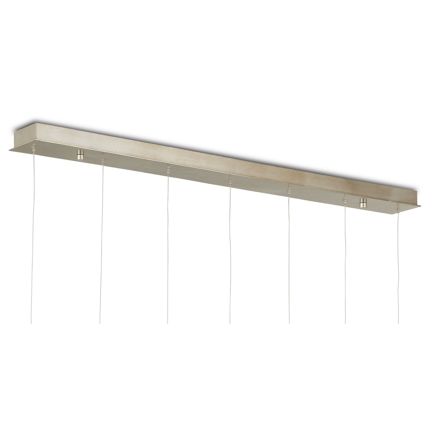 Seven Light Pendant from the Iota collection in Antique Brass/Silver finish