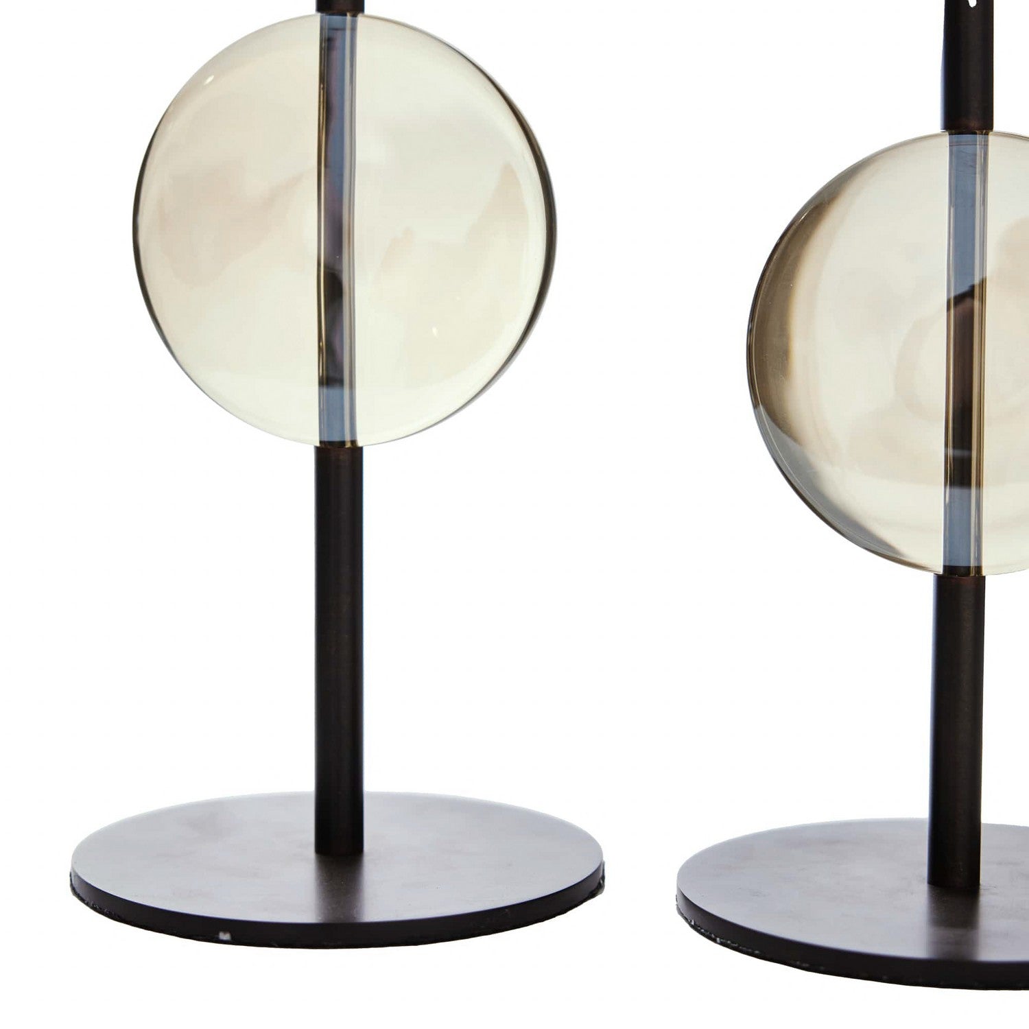Candleholders, Set of 2 from the Terrell collection in Champagne finish