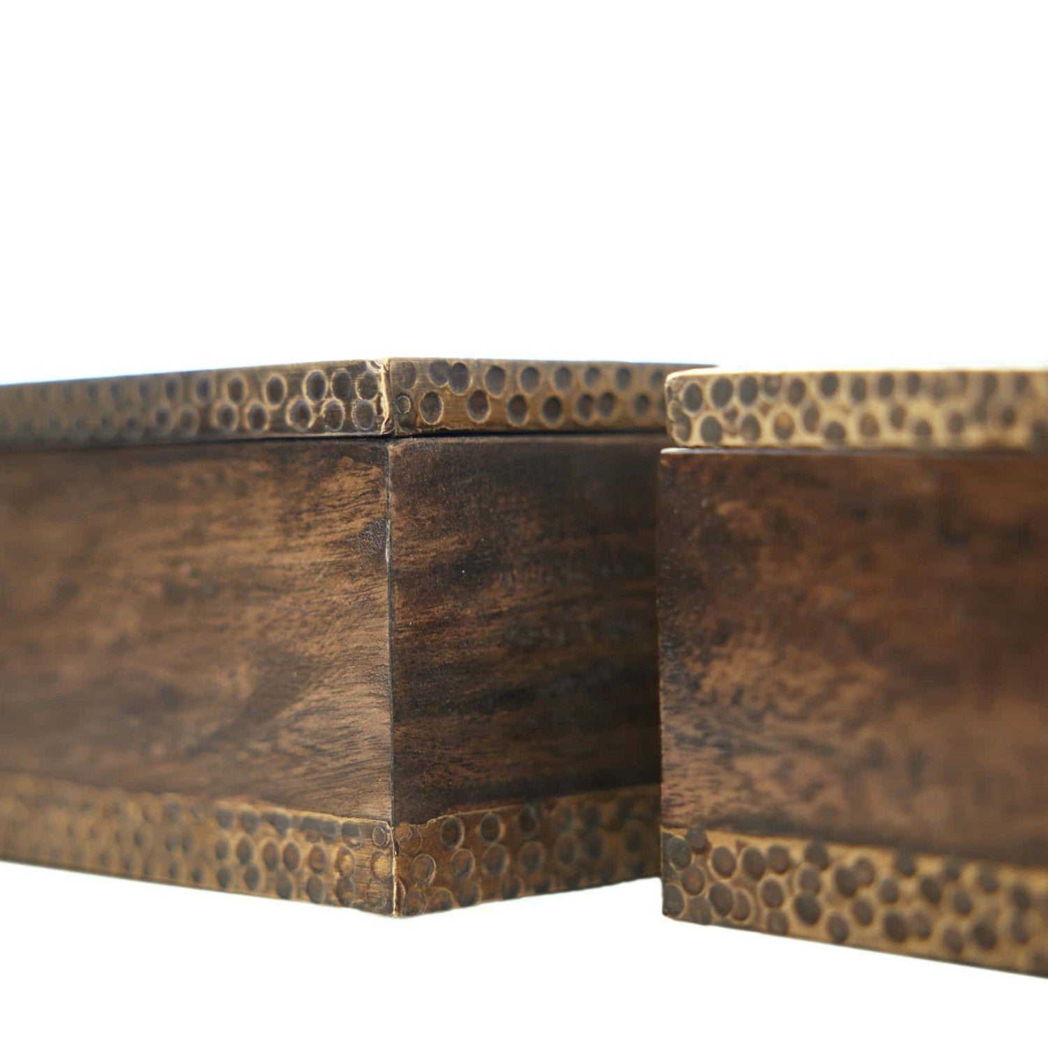 Boxes, Set of 2 from the Turney collection in Dark Walnut finish