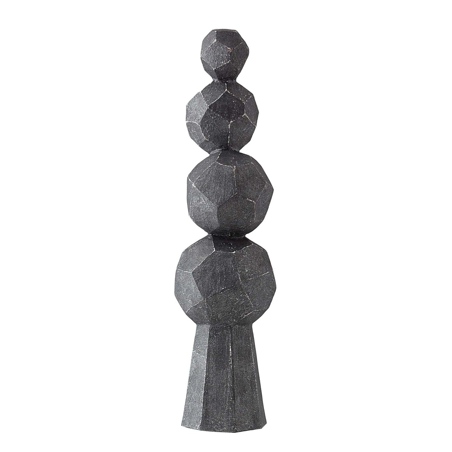 Sculpture from the Wilmot collection in Charcoal finish