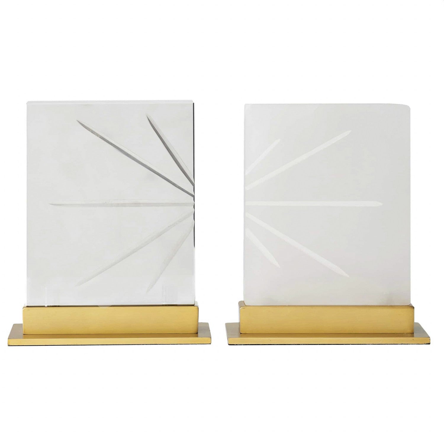 Sculptures, Set of 2 from the Veridian collection in White finish
