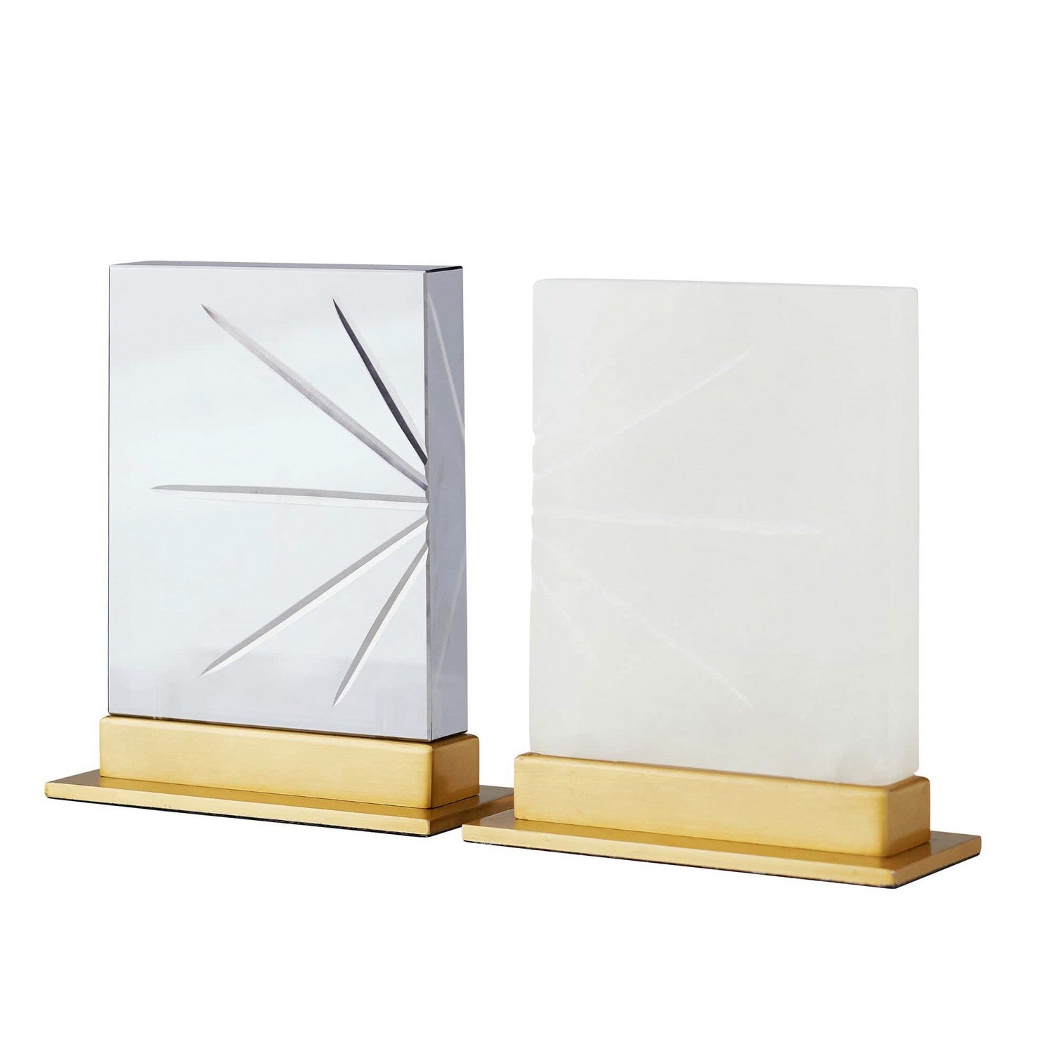 Sculptures, Set of 2 from the Veridian collection in White finish