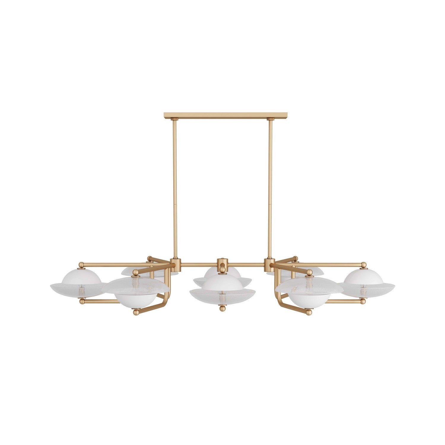 Eight Light Chandelier from the Towne collection in Clear Seedy finish