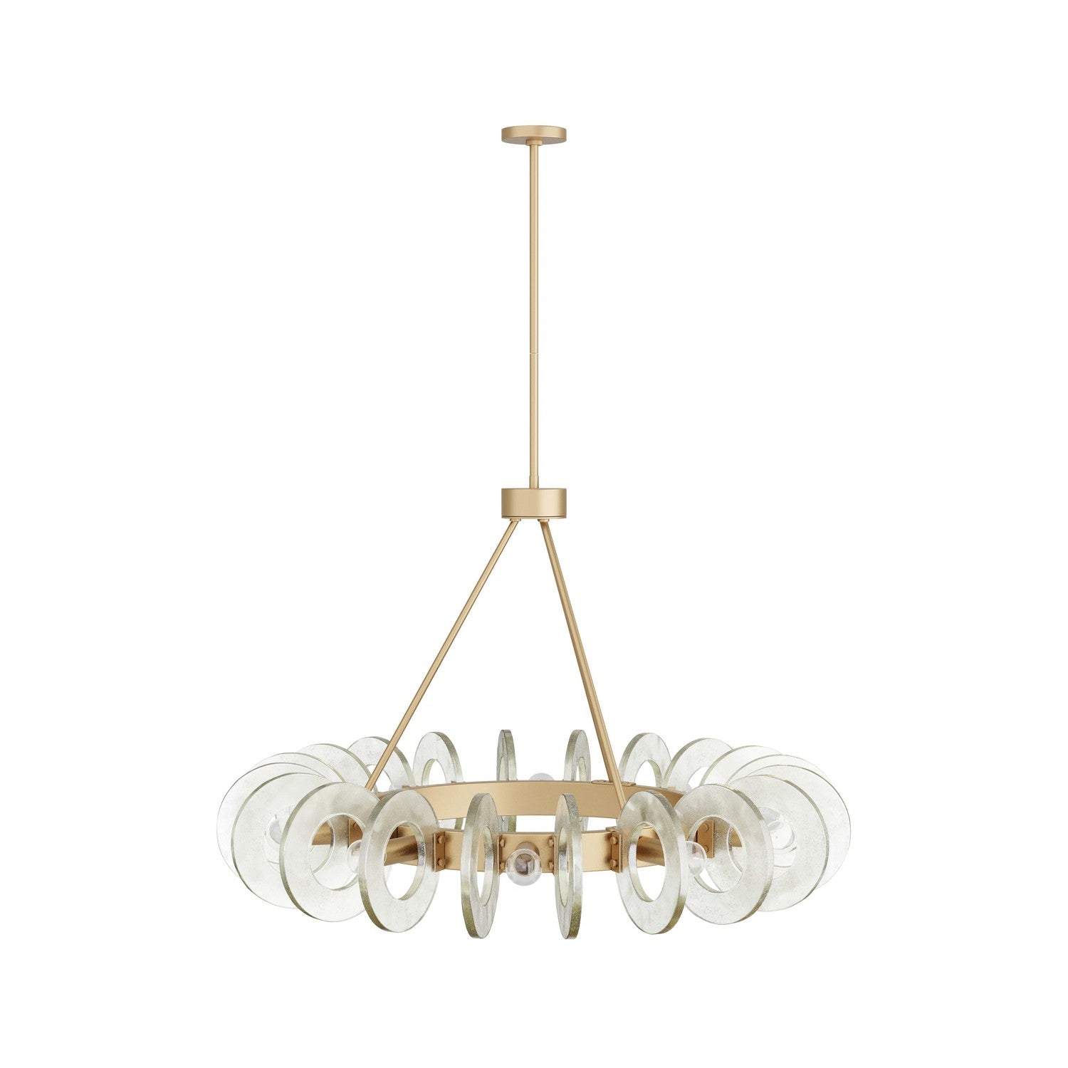 Ten Light Chandelier from the Trina collection in Clear Seedy finish