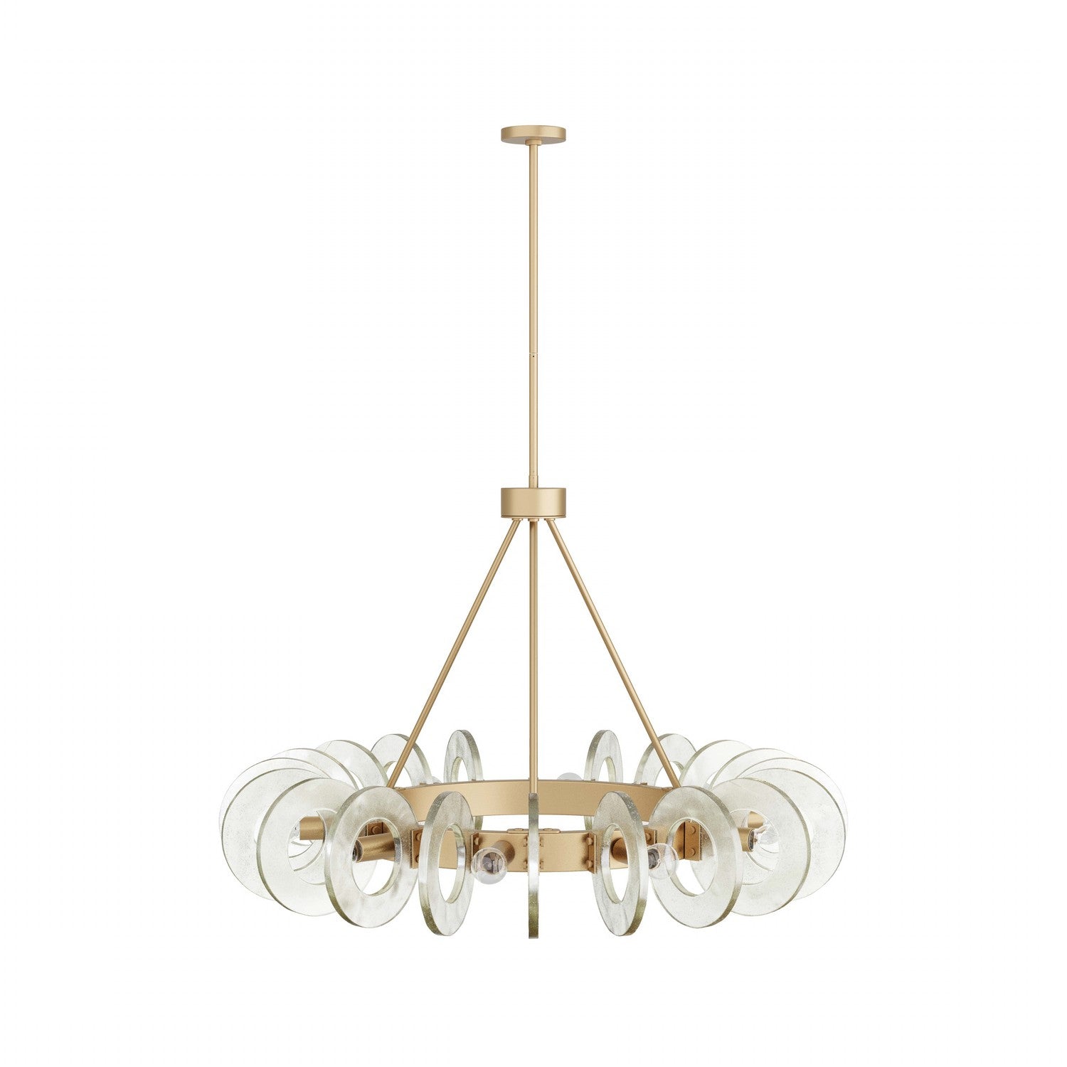Ten Light Chandelier from the Trina collection in Clear Seedy finish
