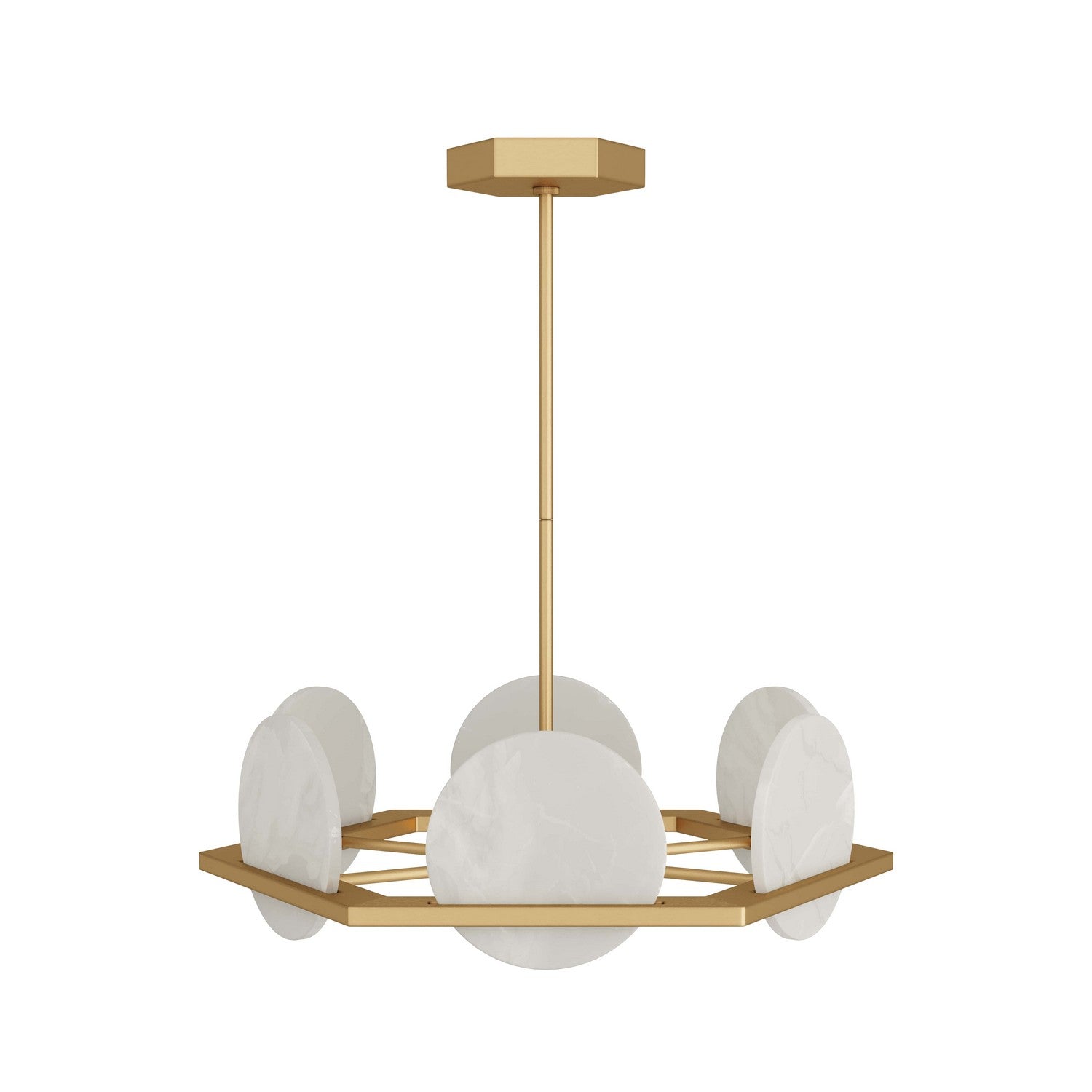 LED Chandelier from the Savion collection in White finish