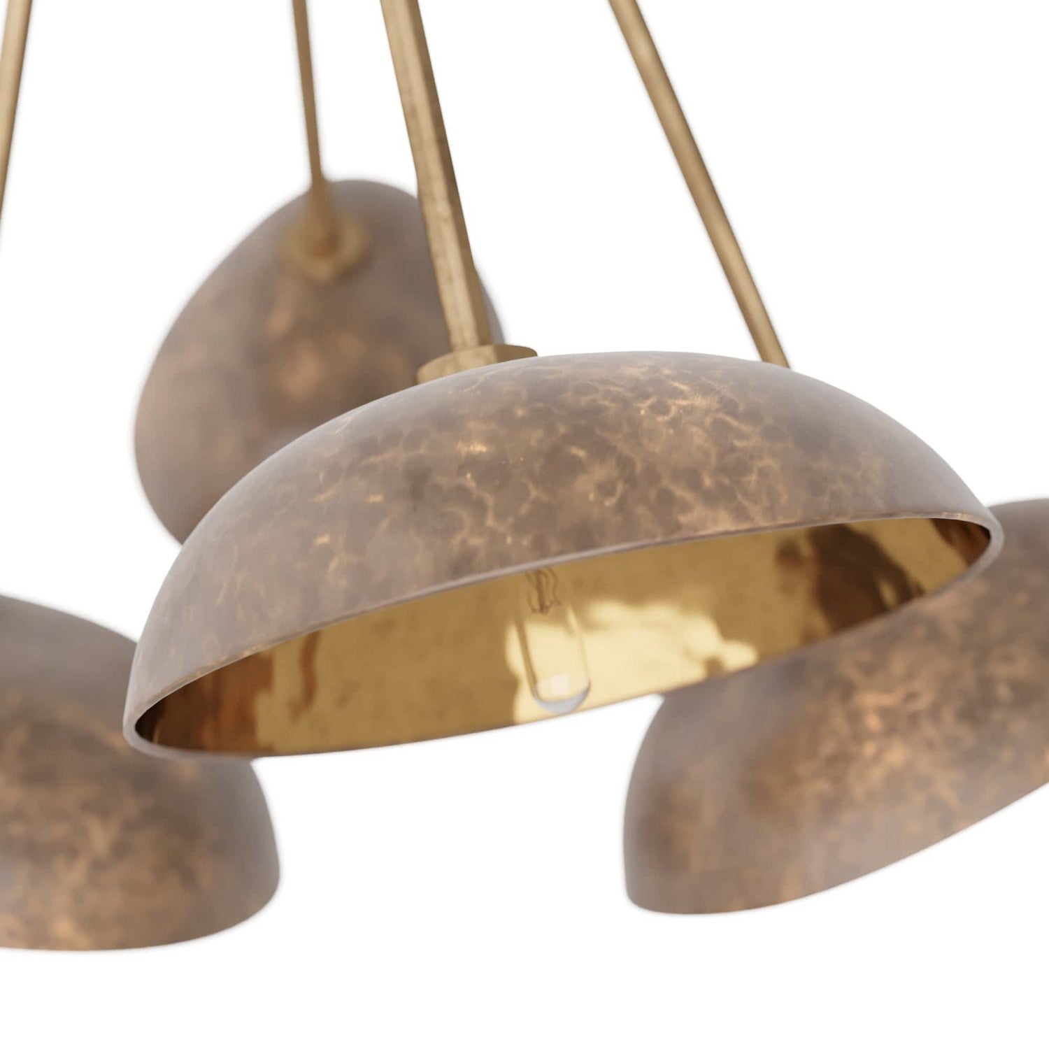 Five Light Chandelier from the Viper collection in Vintage Brass finish