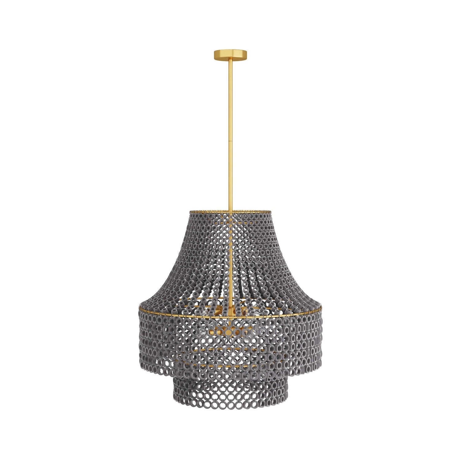 Eight Light Chandelier from the Hannie collection in Gray Wash finish