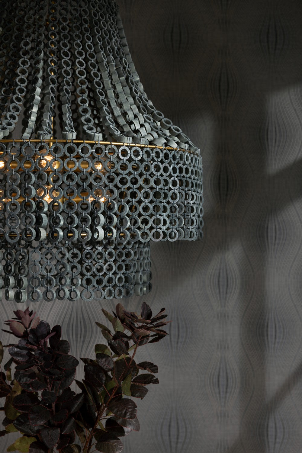 Eight Light Chandelier from the Hannie collection in Gray Wash finish