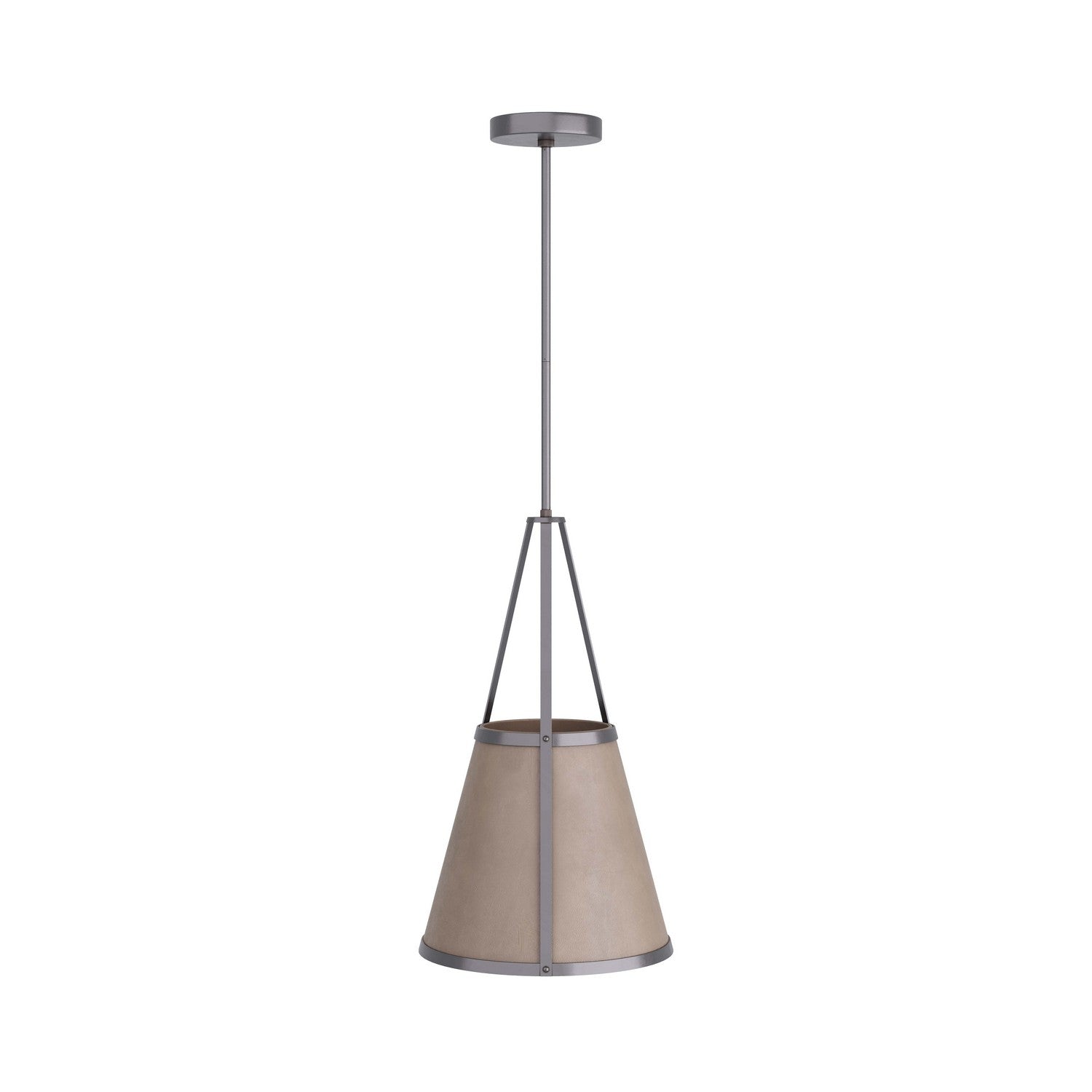 One Light Pendant from the Tori collection in Dove finish