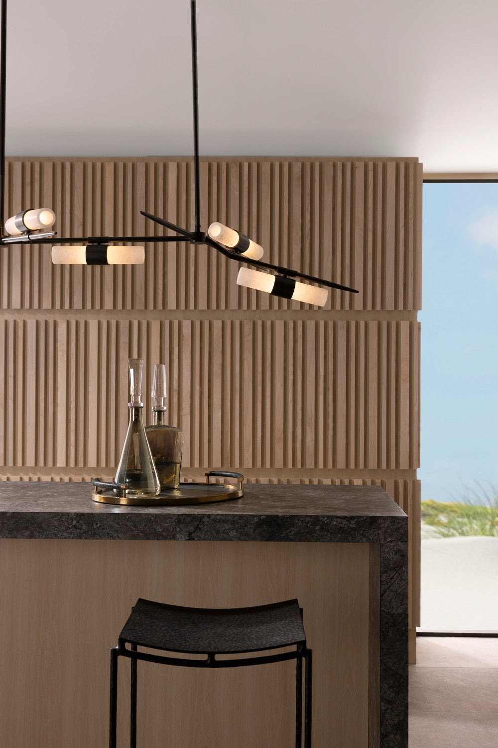 LED Chandelier from the Travis collection in English Bronze finish