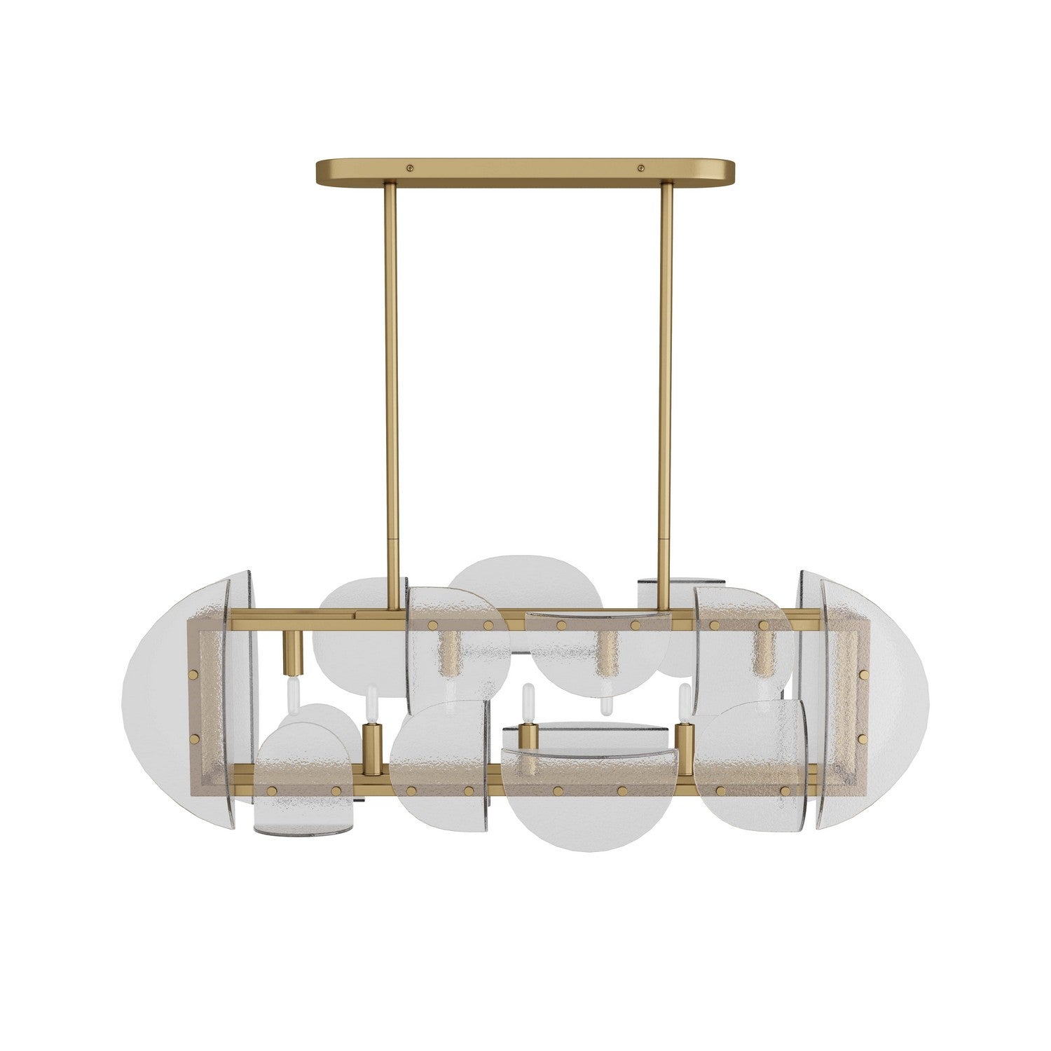Seven Light Chandelier from the Tilley collection in Antique Brass finish