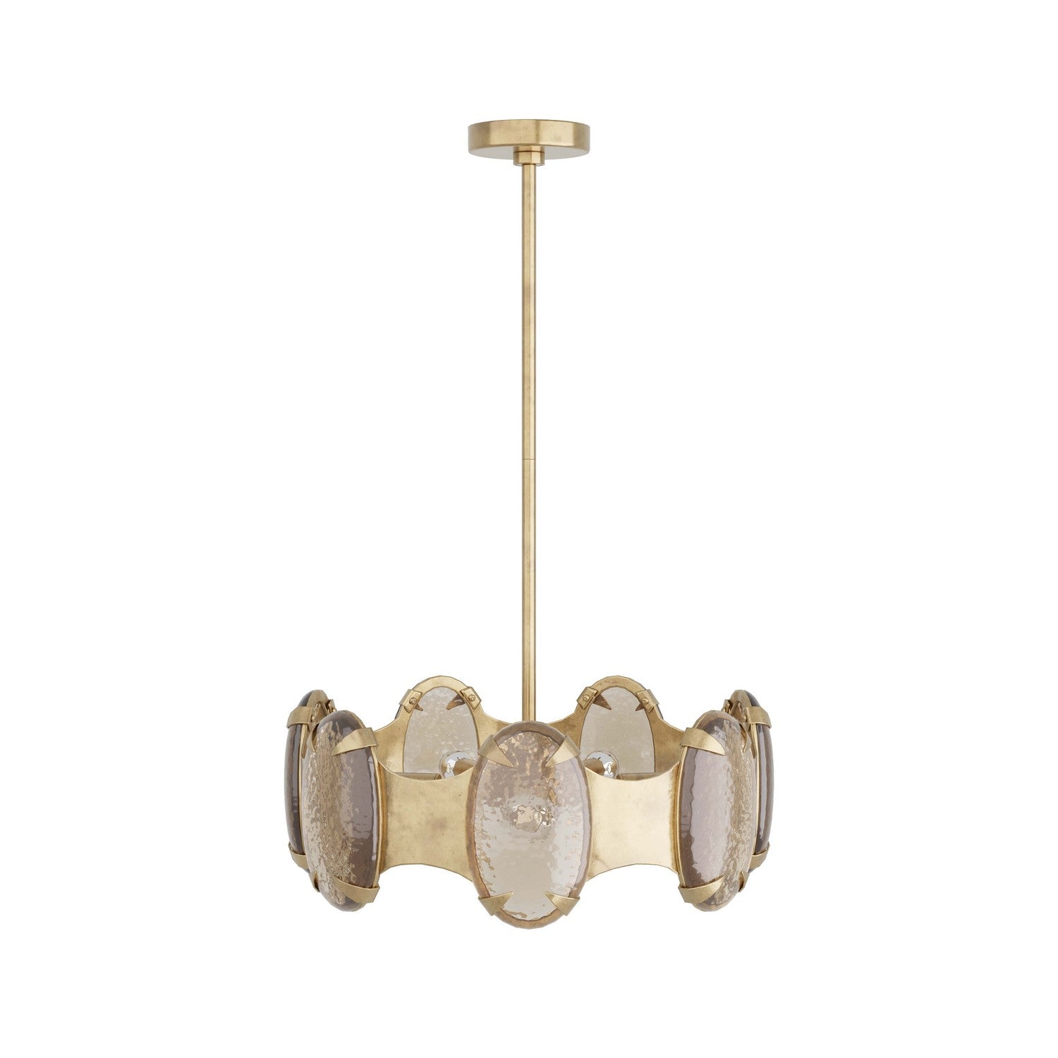 Seven Light Chandelier from the Vella collection in Antique Brass finish
