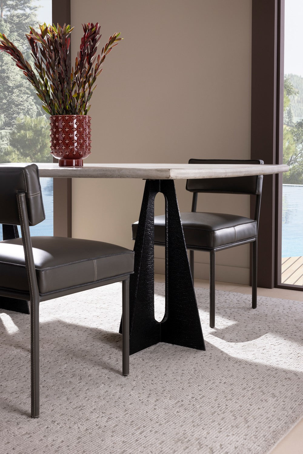 Dining Table from the Tobin collection in Smoke finish