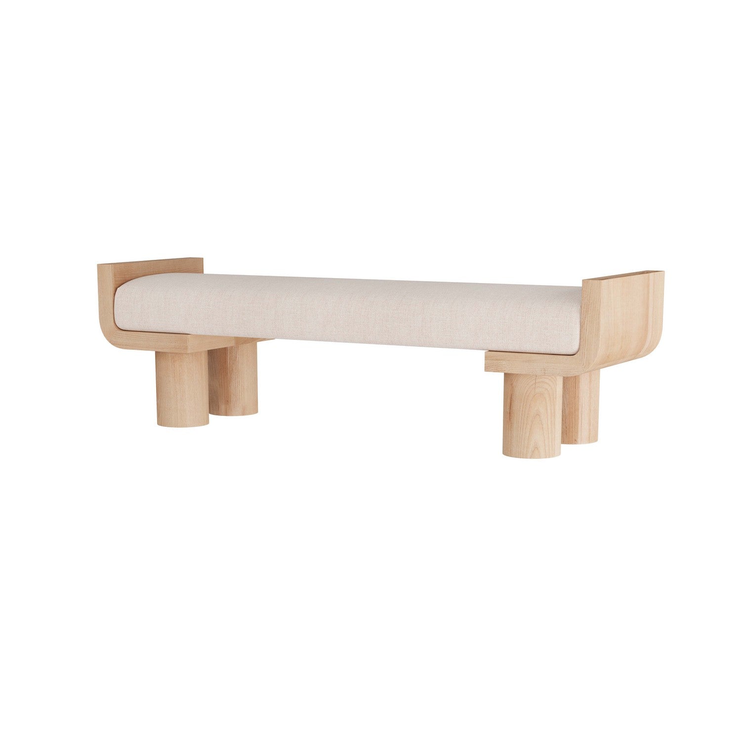 Bench from the Wesley collection in Natural finish
