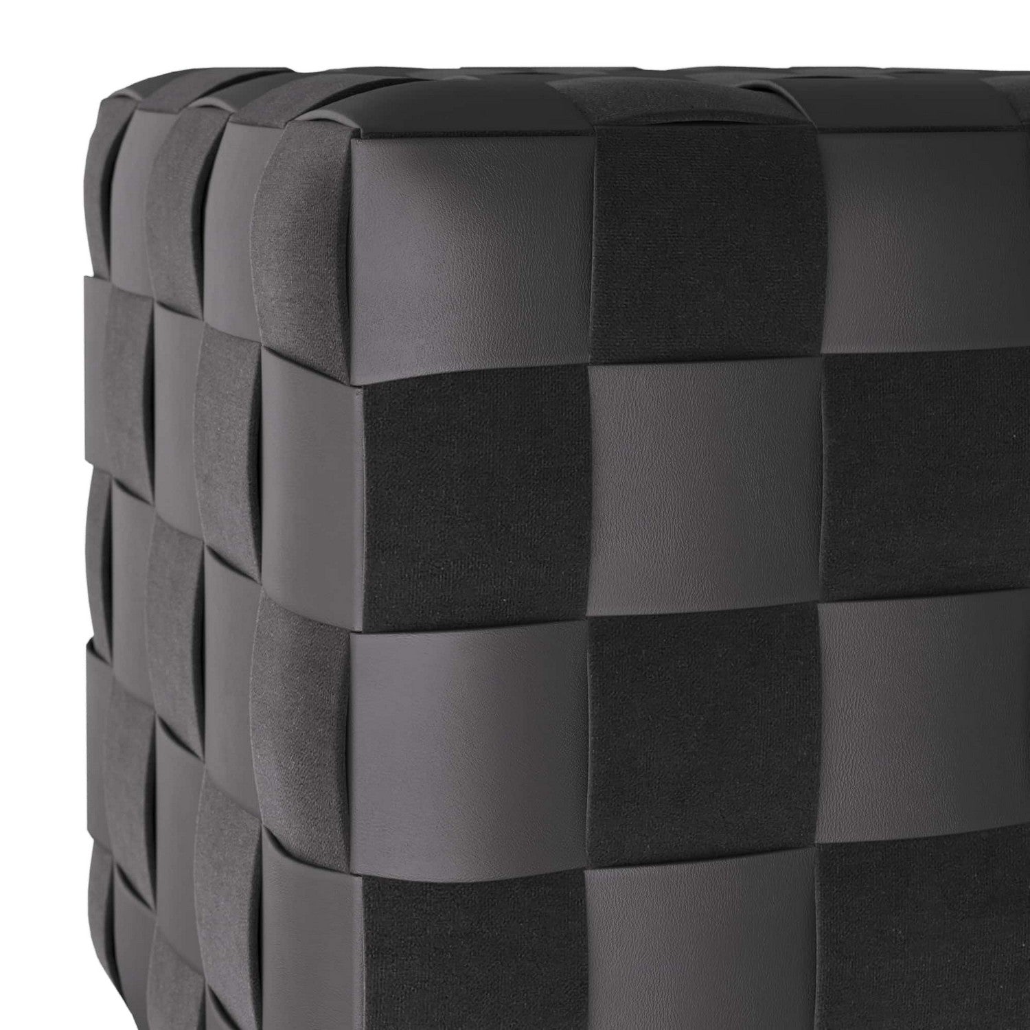 Ottoman from the Winnetka collection in Black finish
