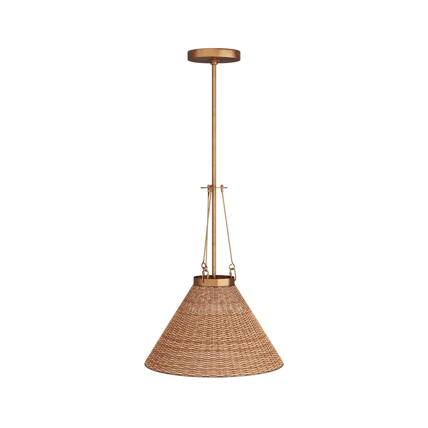 One Light Pendant from the Sedge collection in Natural finish