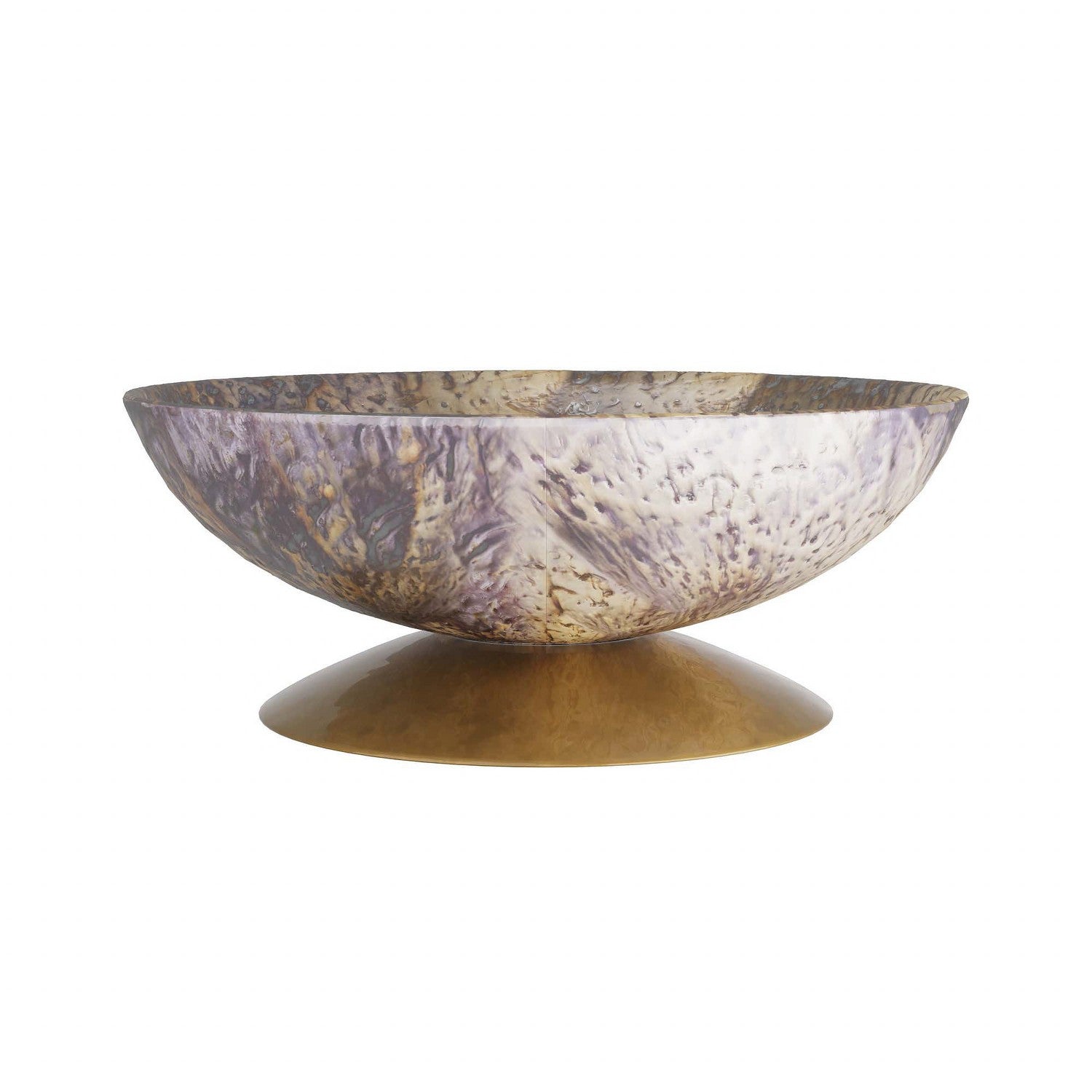 Centerpiece from the Luna collection in Textured Mercury finish