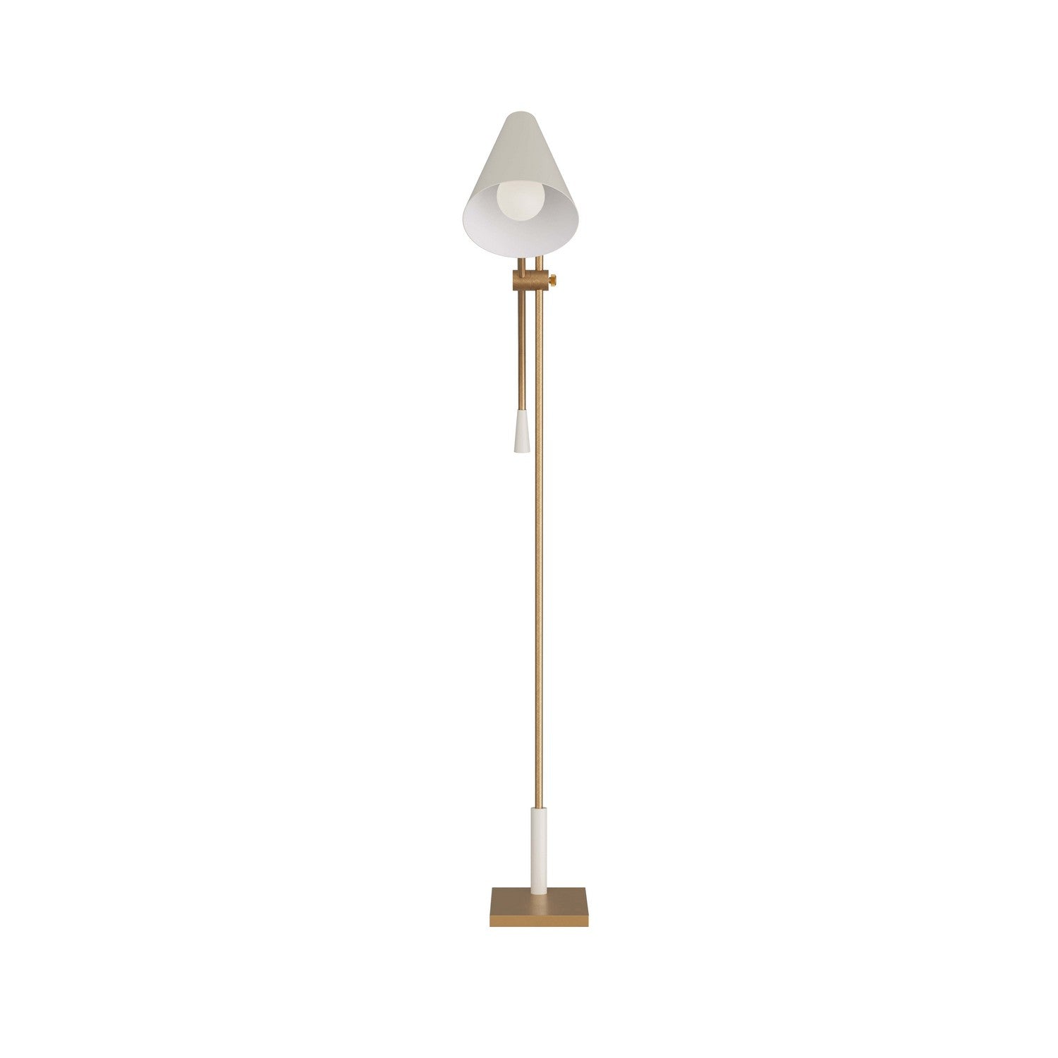 One Light Floor Lamp from the Wayne collection in Antique Brass finish