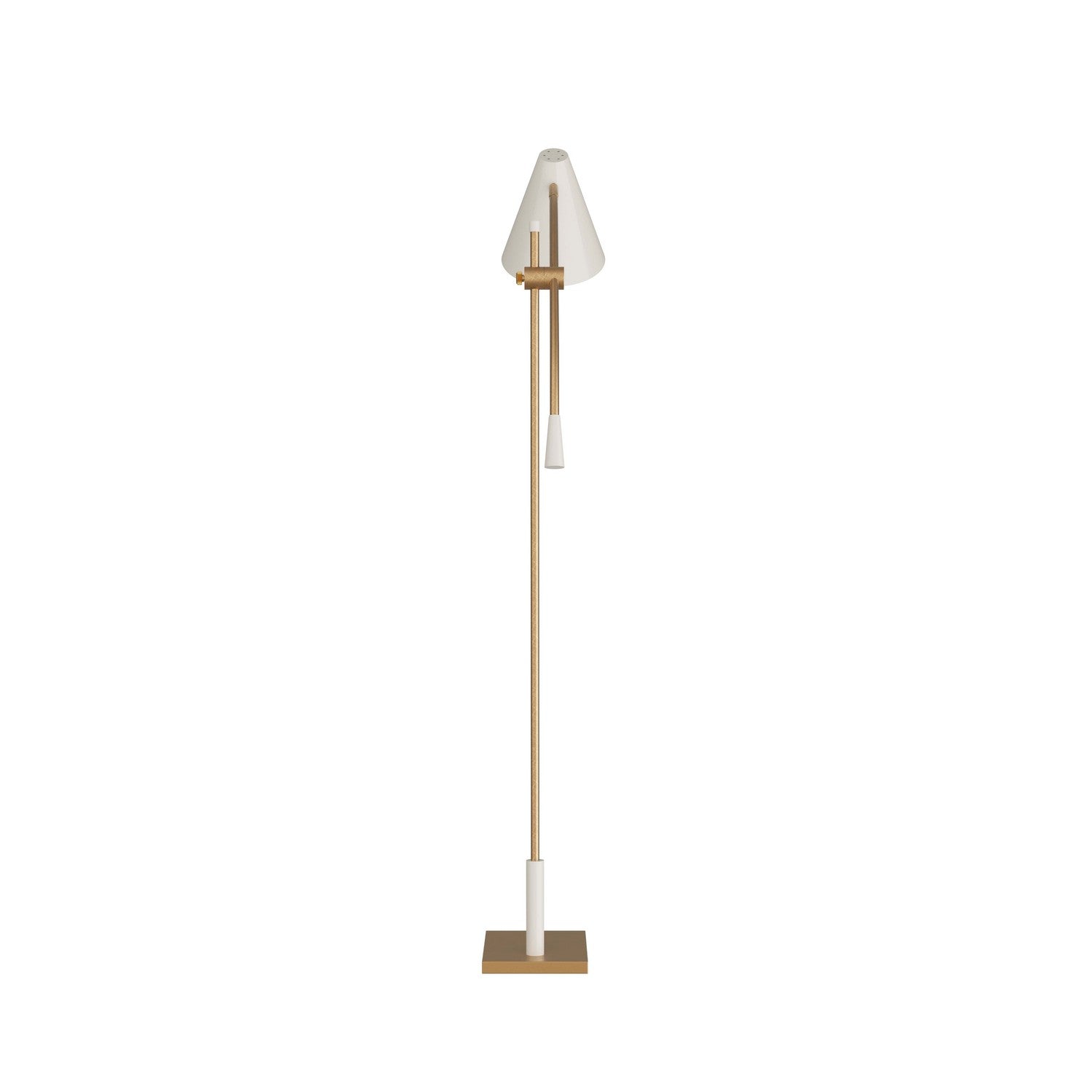 One Light Floor Lamp from the Wayne collection in Antique Brass finish