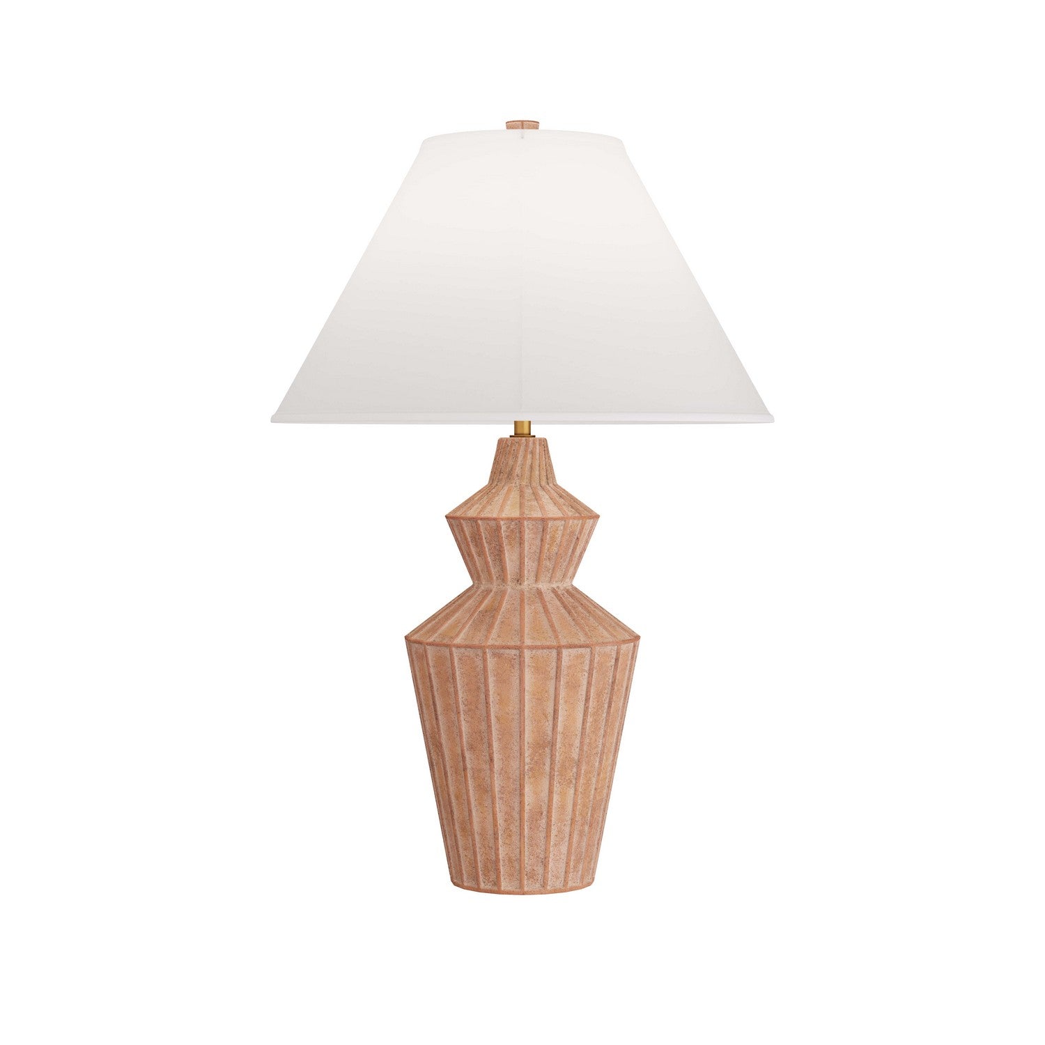 One Light Table Lamp from the Wren collection in White Wash Terracotta finish