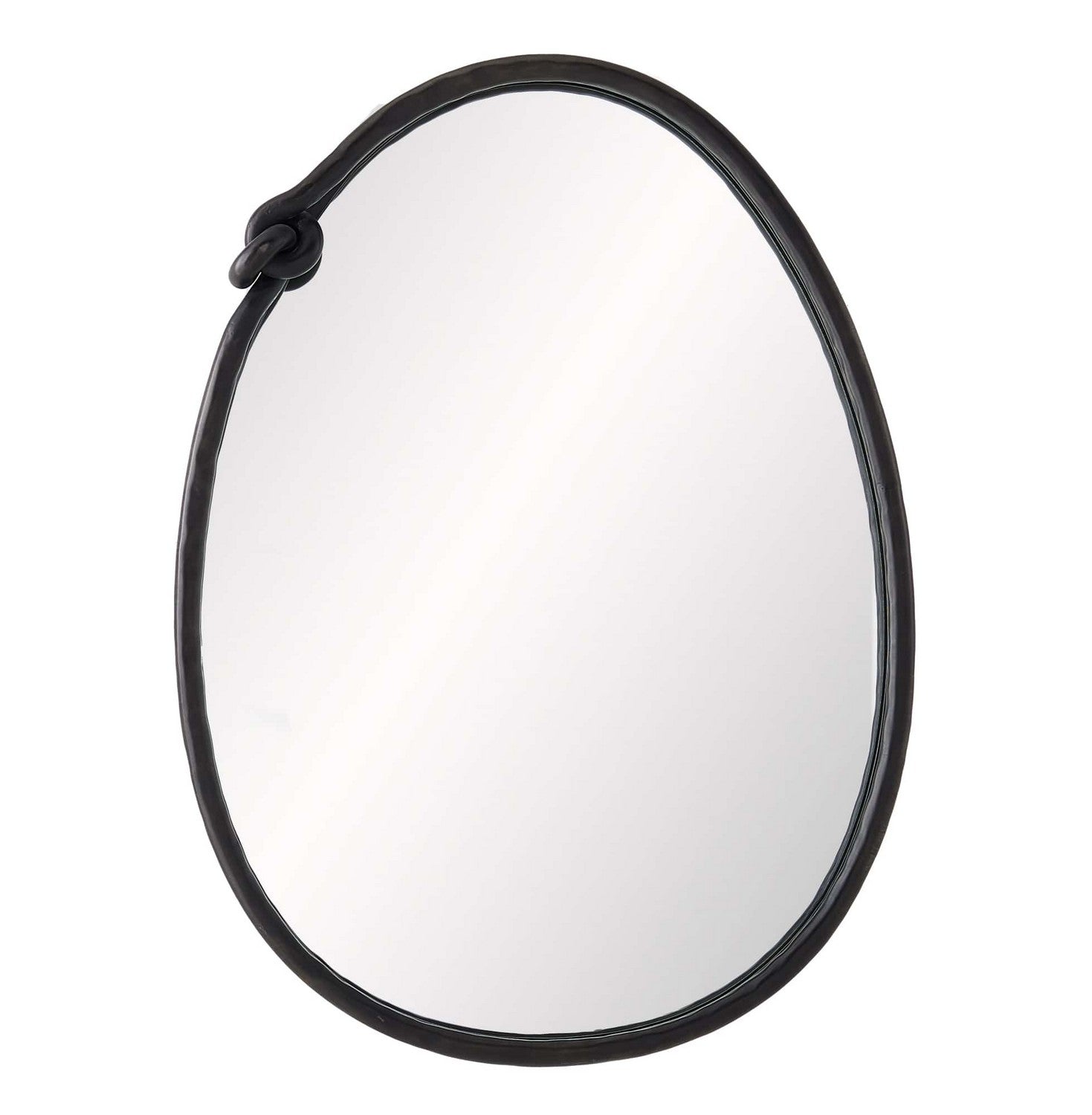 Mirror from the Voltaire collection in Blackened Iron finish